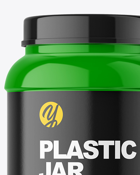 Glossy Protein Jar Mockup PSD #3