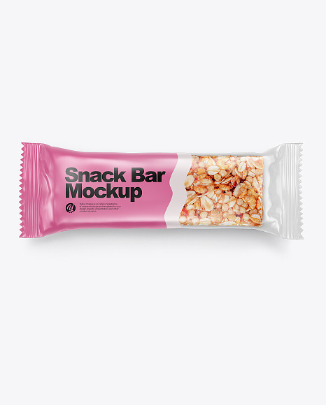 Download Muesli Snack Bar Mockup In Flow Pack Mockups On Yellow Images Object Mockups Yellowimages Mockups