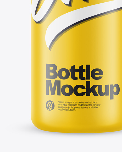 Download Matte Cosmetic Bottle With Dispenser Mockup In Bottle Mockups On Yellow Images Object Mockups