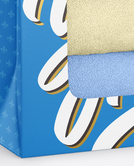 Download Box With Towels Mockup In Box Mockups On Yellow Images Object Mockups