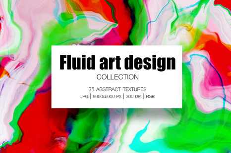 Fluid art design Collection. 35 Abstract Textures on Yellow Images ...