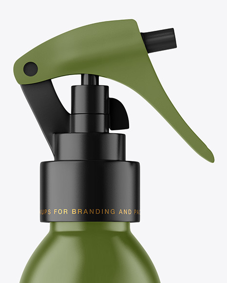 Matte Spray Bottle Mockup PSD #2