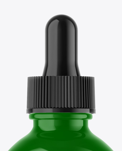 Glossy Plastic Dropper Bottle Mockup PSD #2