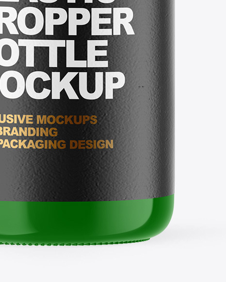 Glossy Plastic Dropper Bottle Mockup PSD #6