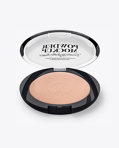 Compact Powder Mockup in Packaging Mockups on Yellow ...