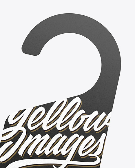 Two Door Hangers Mockup PSD #2