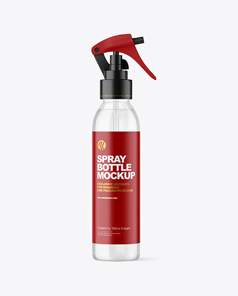 Clear Spray Bottle Mockup - Free Download Images High Quality PNG, JPG