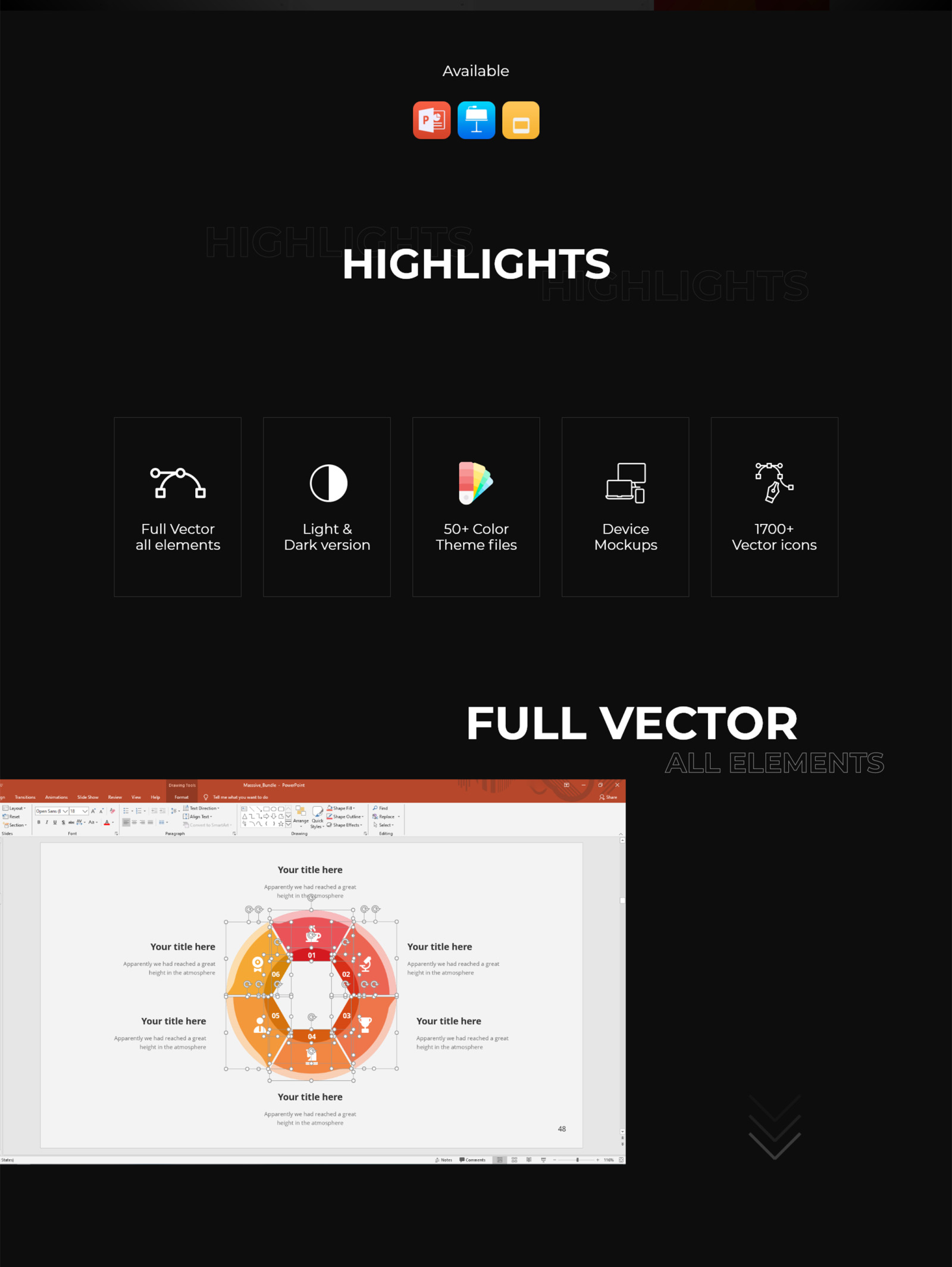 Massive Infographics Smooth Animated Template In Presentation Templates On Yellow Images Creative Store