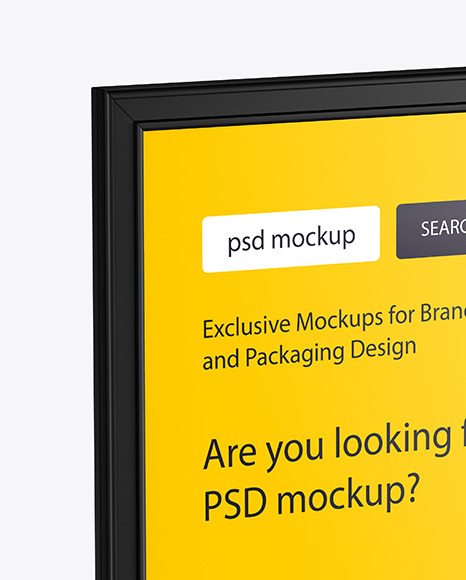 Plastic Stand Mockup PSD #2