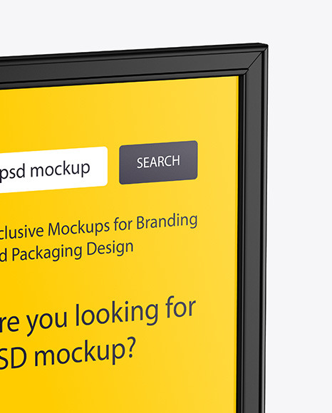 Plastic Stand Mockup PSD #6