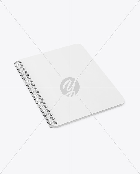 Download Notebook Mockup Half Side View In Stationery Mockups On Yellow Images Object Mockups PSD Mockup Templates