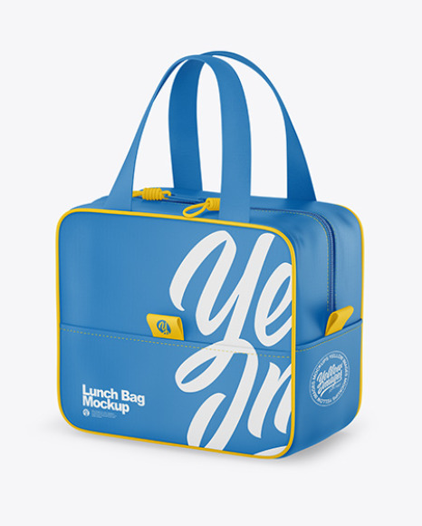 Download Lunch Bag Mockup In Bag Sack Mockups On Yellow Images Object Mockups PSD Mockup Templates