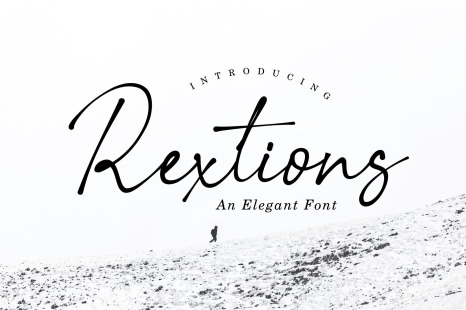 Rextions / an elegant font