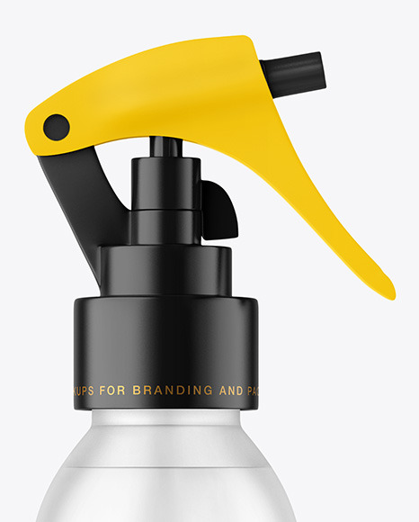 Frosted Spray Bottle Mockup PSD #2