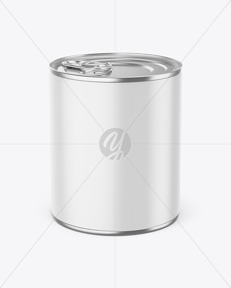 Download Tin Can With Pull Tab Mockup In Can Mockups On Yellow Images Object Mockups PSD Mockup Templates