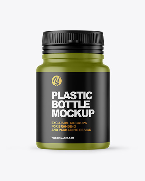 Matte Pills Bottle Mockup
