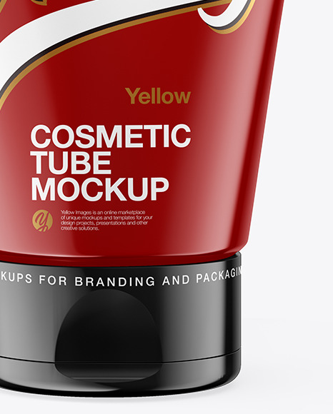 Glossy Cosmetic Tube Mockup PSD #1