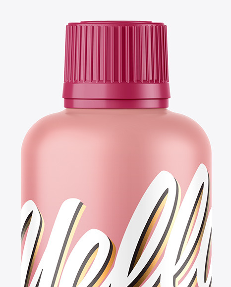 Matte Bottle Mockup PSD #2