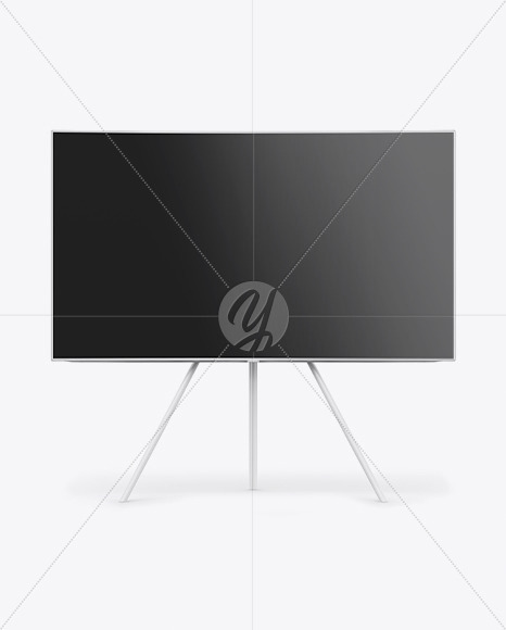 Download Tv Mockup In Device Mockups On Yellow Images Object Mockups PSD Mockup Templates