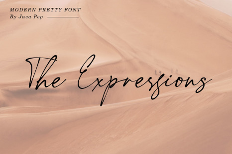 The Expressions / modern pretty font
