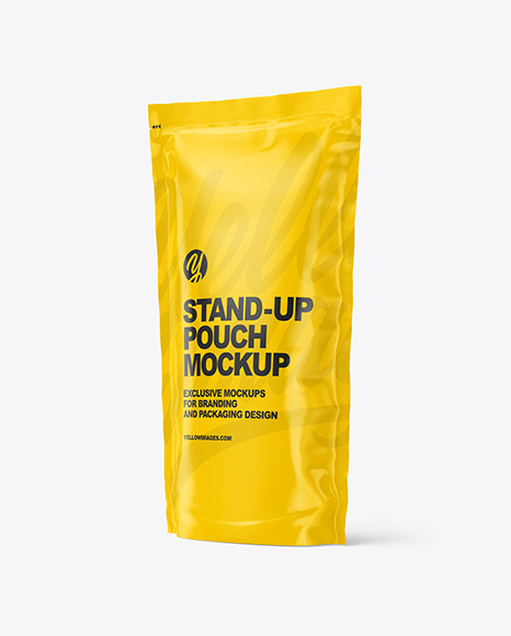 Glossy Stand up Pouch Mockup PSD #2