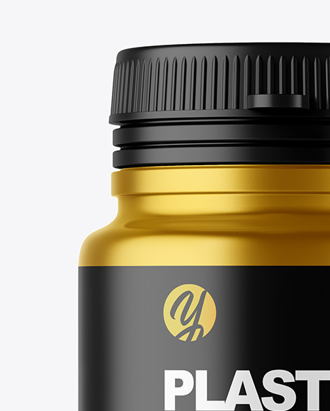 Metallic Pills Bottle Mockup PSD #2