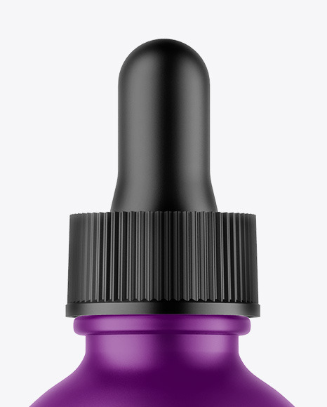 Matte Plastic Dropper Bottle Mockup PSD #2