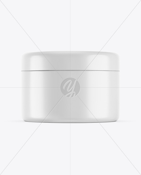 Glossy Plastic Cosmetic Jar Mockup PSD #1