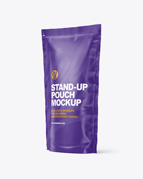 Matte Stand up Pouch Mockup PSD #2