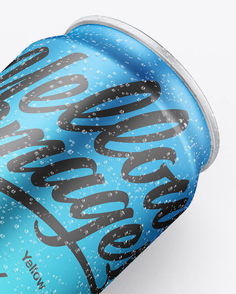Matte Metallic Can Mockup PSD #6