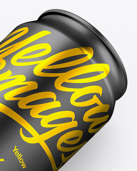 Matte Metallic Can Mockup PSD #7