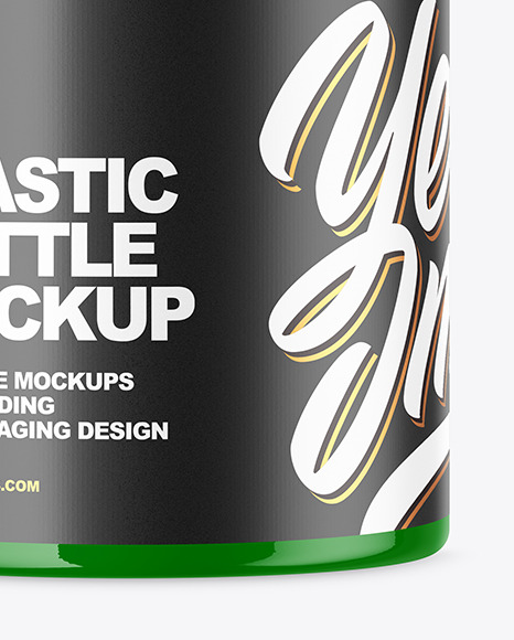 Glossy Plastic Bottle Mockup PSD #1
