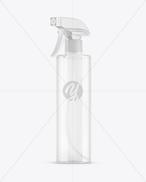 Clear Spray Bottle Mockup PSD #3