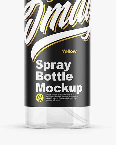 Clear Spray Bottle Mockup PSD #7