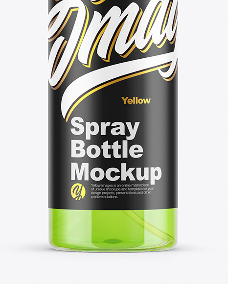 Clear Spray Bottle Mockup PSD #6