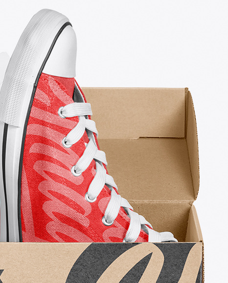 Download Shoes Box Mockup In Apparel Mockups On Yellow Images Object Mockups