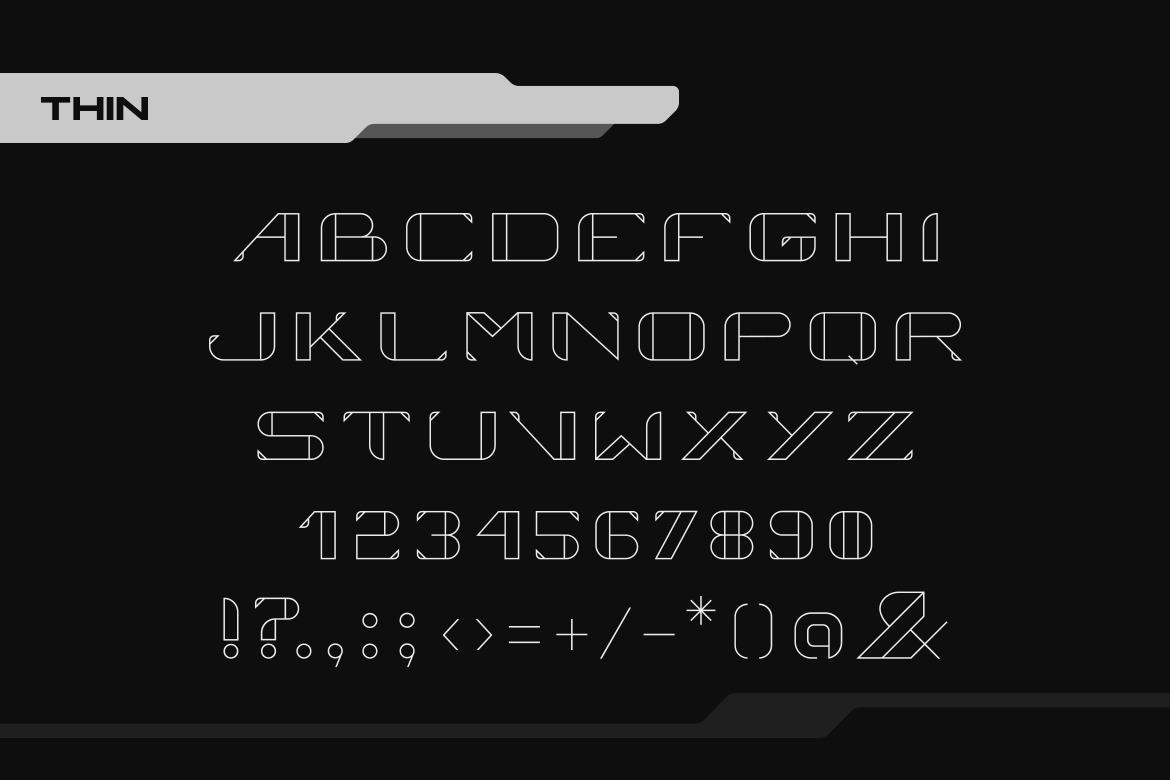 Vortex Digital Technology Font on Yellow Images Creative Store