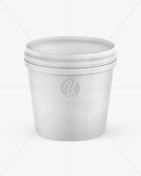 Download Kraft Ice Cream Cup Mockup In Cup Bowl Mockups On Yellow Images Object Mockups PSD Mockup Templates