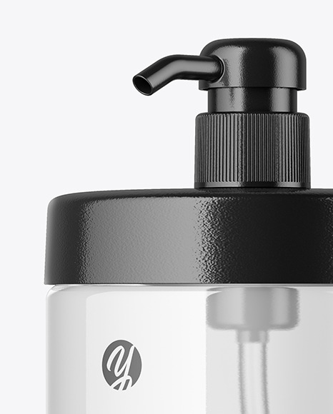 Clear Plastic Bottle Mockup PSD #2