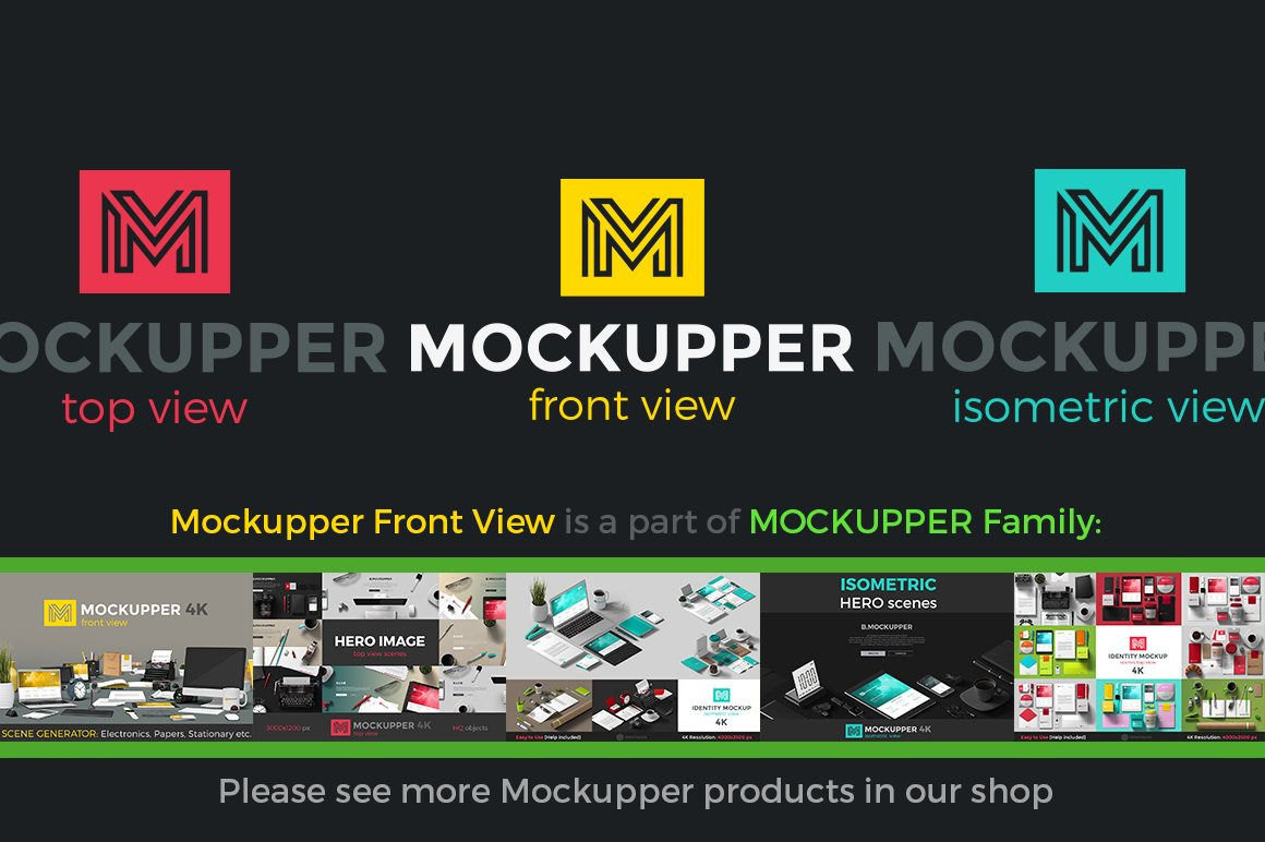 Download Mockupper Scene Generator Front View In Device Mockups On Yellow Images Creative Store