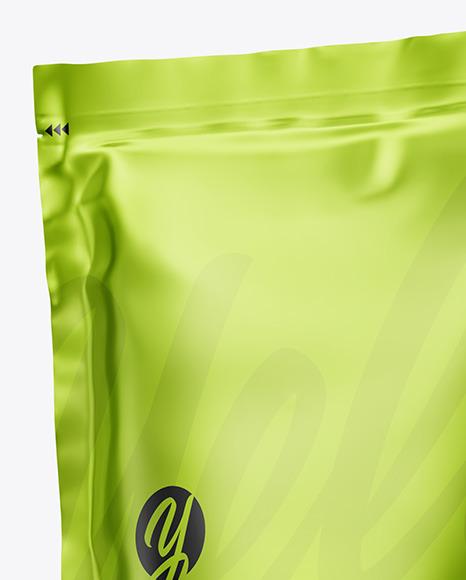 Metallic Stand up Pouch Mockup PSD #6