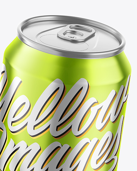 Glossy Metallic Drink Cans Mockup PSD #6