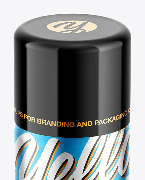 Matte Mettalic Spray Bottle with Glossy Cap PSD #6
