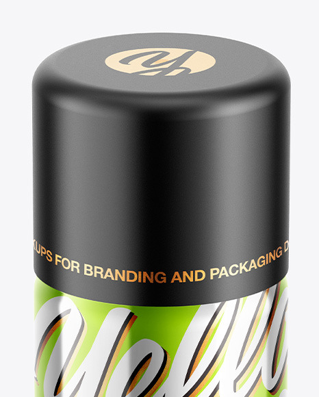 Glossy Mettalic Spray Bottle with Matte Cap PSD #6