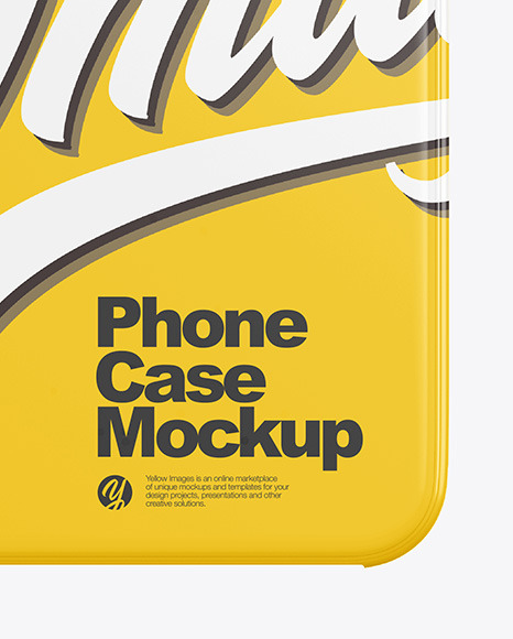 Download Phone Case Mockup In Device Mockups On Yellow Images Object Mockups PSD Mockup Templates