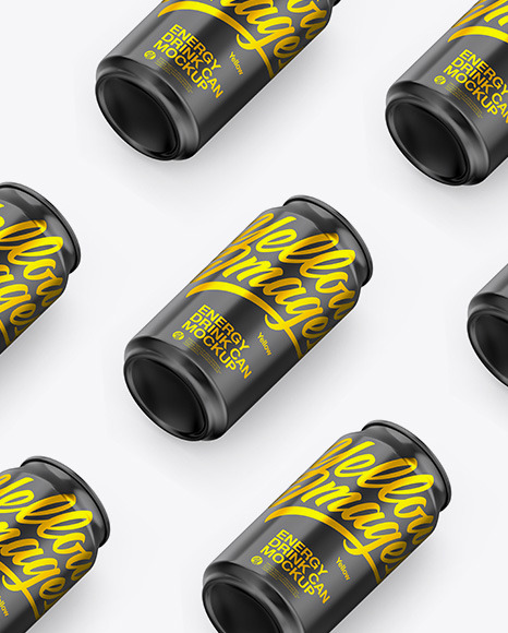 Glossy Can Mockup PSD #2