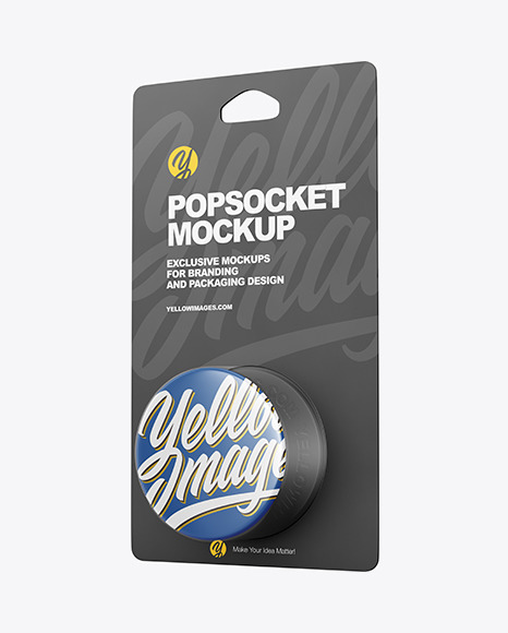 Download Popsocket Mockup In Device Mockups On Yellow Images Object Mockups