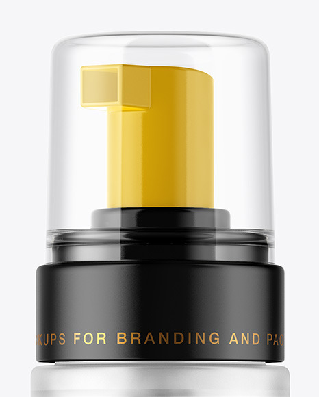 Download Frosted Cosmetic Bottle With Pump Mockup In Bottle Mockups On Yellow Images Object Mockups Yellowimages Mockups