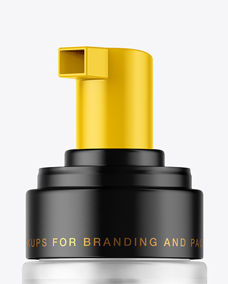 Download Frosted Cosmetic Bottle With Pump Mockup In Bottle Mockups On Yellow Images Object Mockups Yellowimages Mockups