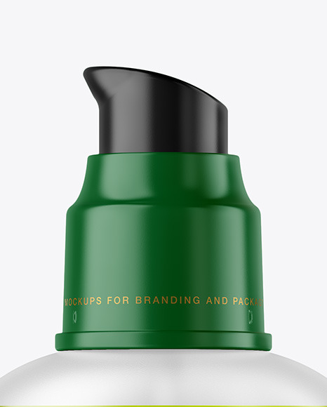 Frosted Color Liquid Cosmetic Bottle Mockup PSD #7